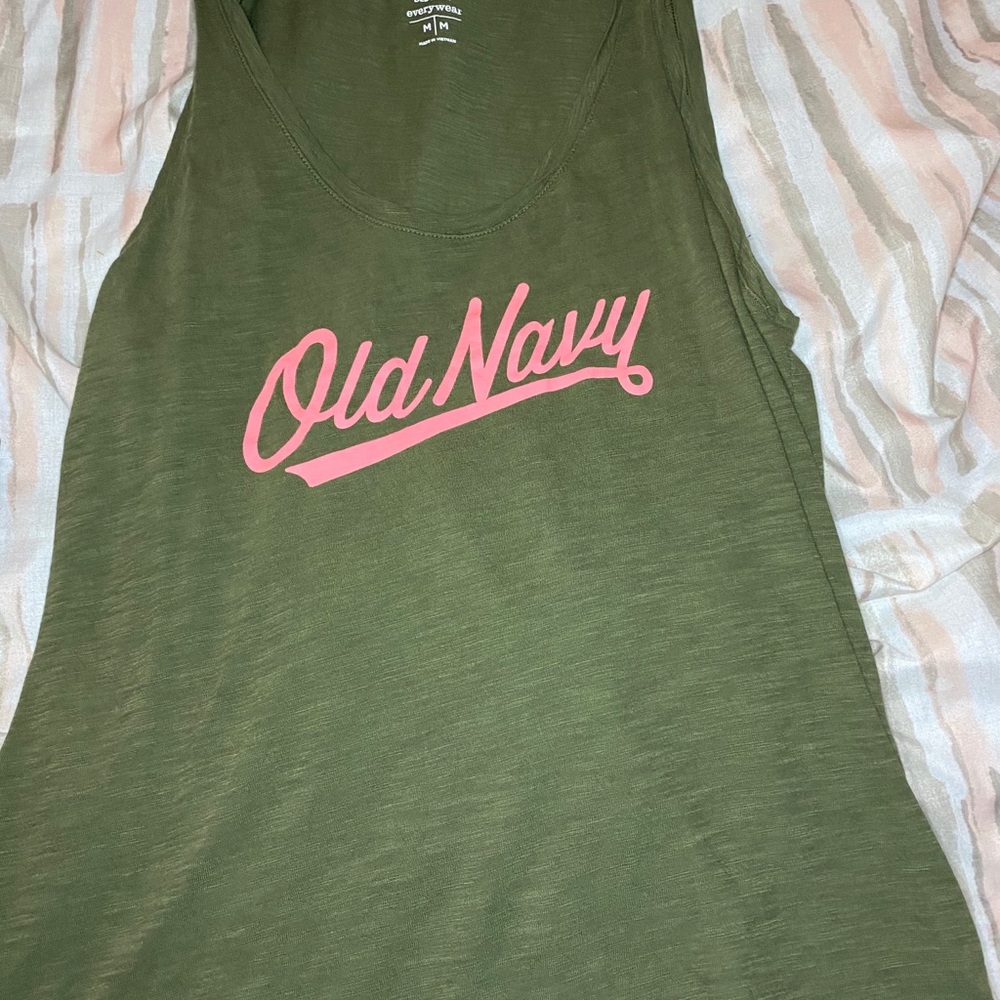 Green women’s muscle shirt